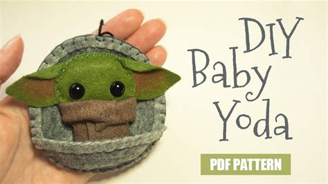 Diy Baby Felt Yoda Toy Step By Step Tutorial Youtube In 2020 Diy