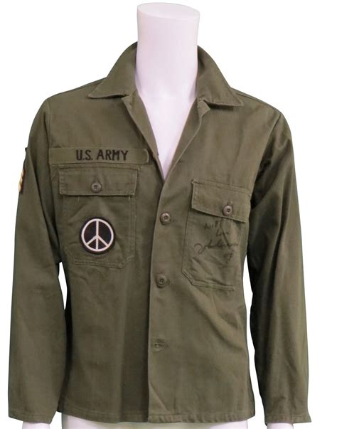 John Lennon Worn And Signed Us Army Jacket Rock Art Collection By L