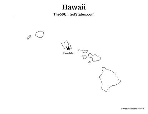 Free Printable Map Of Hawaii With Cities Labeled The 50 United