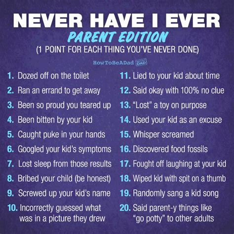 Never Have I Ever Mom Edition Mom Humor Games For Moms Mom Group