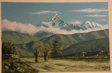 Nepal Paintings 4 Corners Of The World