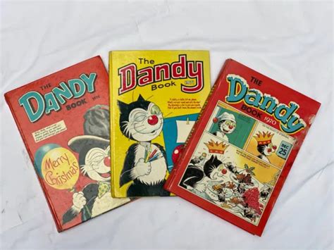 Vintage Annuals X3 ‘the Dandy Book 1970 1971 1975 Illustrated 1684