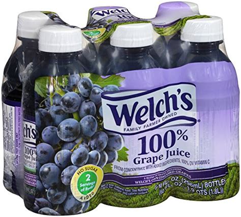 Welchs 100 Grape Juice 10 Ounce Bottles Pack Of 24 Ebay