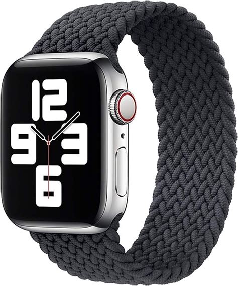 Niorfoa Elastischen Nylon Geflochtene Solo Loop Bügel For Apple Watch