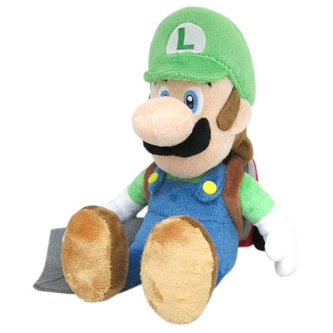 Luigi With Poltergust 5000 Official Luigis Mansion Plush Video Game