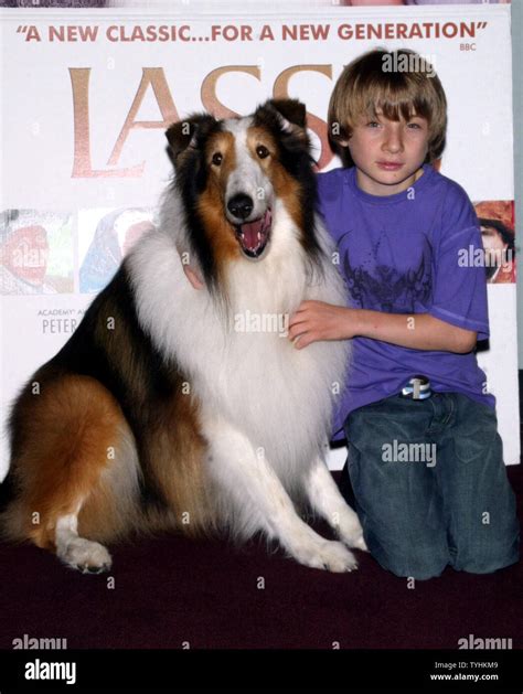 Jonathan Mason And Lassie Arrive For The Premiere Of Their New Movie
