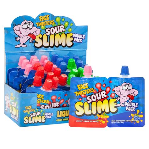 Face Twisters Sour Slime 14 Oz Snyders Candy