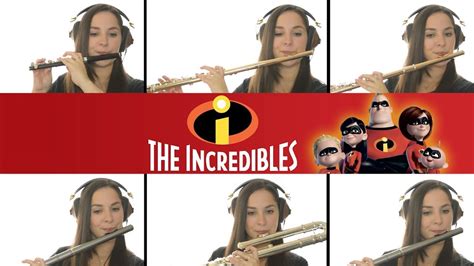 The Incredibles Theme Flute Cover With Sheet Music Youtube