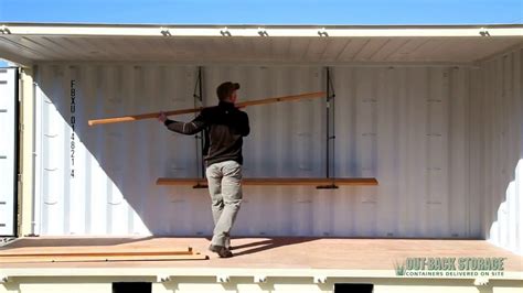 How To Install Shelves In A Shipping Container The Easy Way Youtube