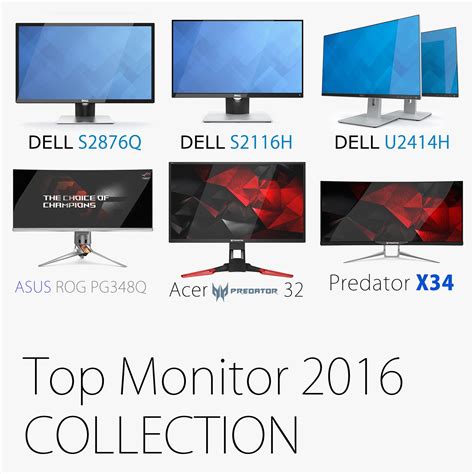 Top Gaming Monitor Collection 3d Model 99 3ds Fbx Obj Max Lwo