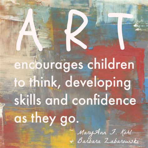 Art Encourages Children To Think Developing Skills And Confidence As