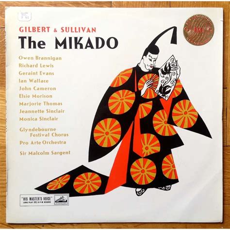 The Mikado Gilbert And Sullivan 2 Lps Uk 1st Press Hmv Stereo Gold White Nm By Gilbert