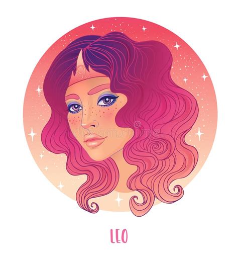 Astrological Sign Leo As Beautiful Girl Stock Illustrations 57