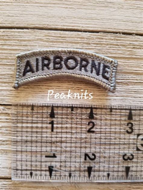 Airborne Tab Us Army Acu Military Hook And Pile Tape Etsy