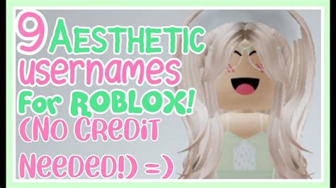 9 Aesthetic USERNAMES For ROBLOX YouTube