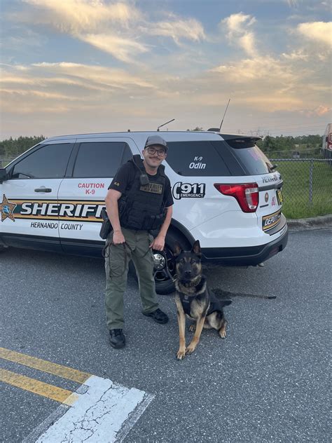 Hernando Sheriff on Twitter: "Deputy Arnold and his partner K-9 Odin