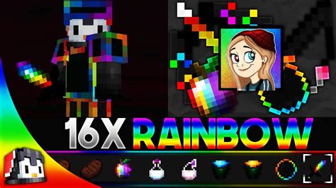 Rainbow 16x Mcpe Pvp Texture Pack Fps Friendly By Patronub Youtube