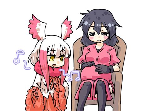 Safebooru 2girls Armchair Bangs Blunt Bangs Blush Stickers Chair Closed Eyes Feather Trimmed