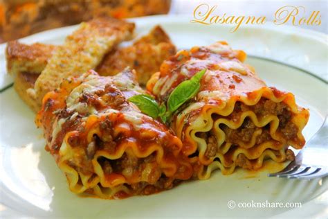 Lasagna Rolls Cook N Share