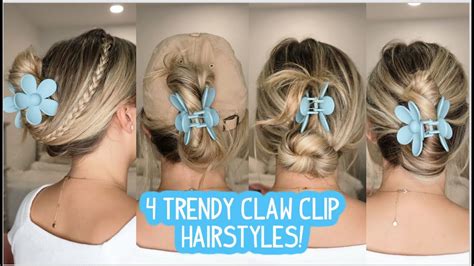 4 trendy claw clip hairstyles you re going to love short medium and long hairstyles youtube