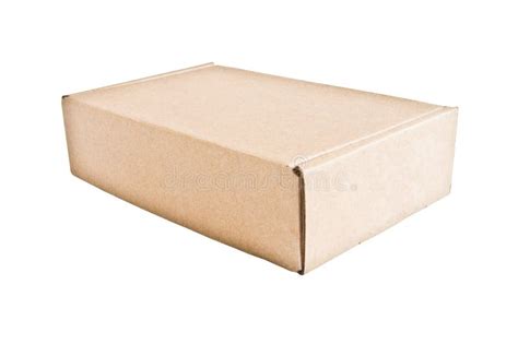 Closed Cardboard Box Isolated Stock Image Image Of Carton Blank