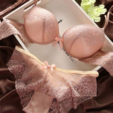 women s bra set cotton embroidery underwear push up bra and briefs sexy lace comfortable