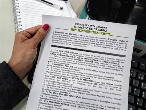 Criciúma abre concurso público com salários de até R 7 mil veja vagas