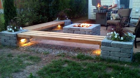 Fire Pit Patios Patio With Fire Pit Bench Ideas Stone Outdoor Patio