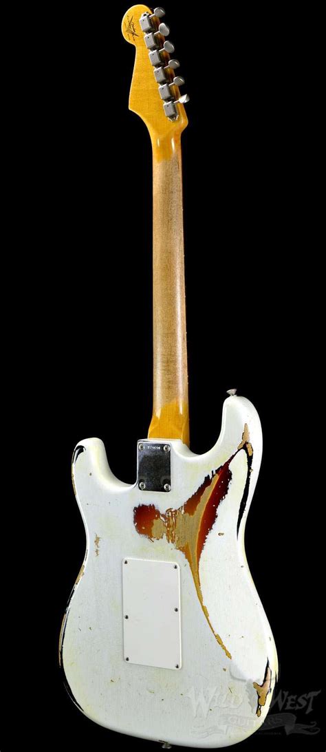 Fender 1960 Stratocaster Relic 22 Fret White Lightning Olympic Wht 3