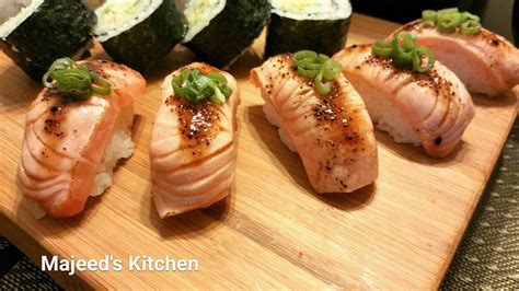 Torched Salmon Nigiri Ocean Fresh Salmon Sashimi Is Absolutely Delicious Sometimes Depending