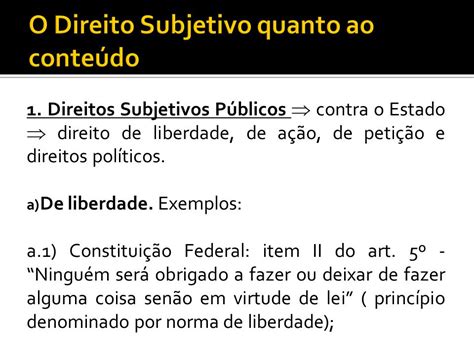 Direito Subjetivo O Que é