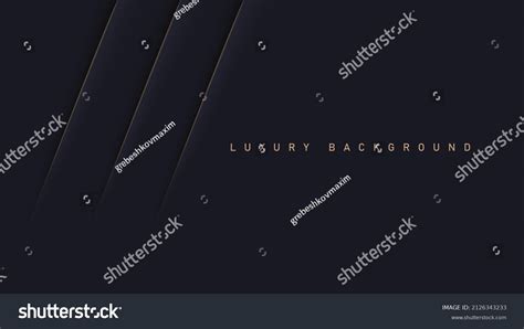 Black Luxury Background Gold Elements Paper Stock Vector Royalty Free