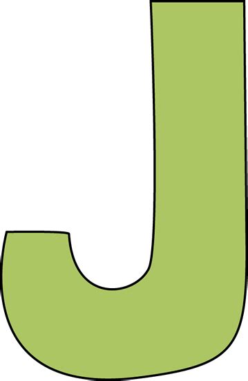 The Letter J In Green