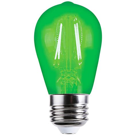 40w Equivalent 4w Led Dimmable Green Light Bulb 9j048 Lamps Plus