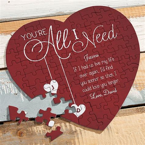 Deals of the day · fast shipping · explore amazon devices Personalized Heart Puzzle - You're All I Need