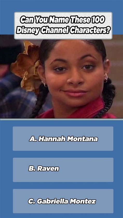 Quiz Can You Name Every Disney Channel Character Disney Channel