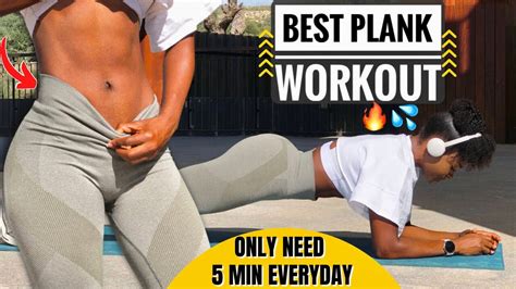 FLAT TIGHT BELLY In 7 Days ONLY 5 Min PLANK Challenge At Home