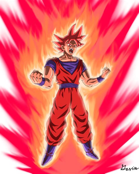 Super Saiyan God Kaioken Goku By Gavwav On Deviantart In 2021 Super
