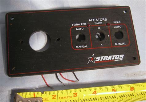 Purchase Stratos Fishing Boat Aerator Switch Dash Panel Mounting Plate