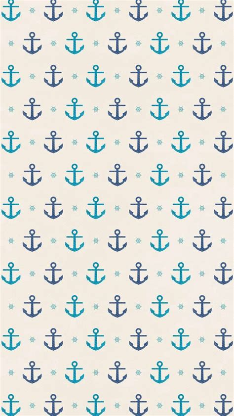 Download Small Teal And Navy Blue Anchor Anchors On Off White