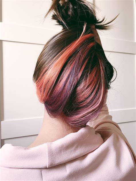 You Can Still Be You 😉 Pink And Purple Hidden Hair Color Hidden