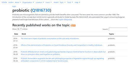 Words And What Not Wikidata Pushback On Probiotics With Citations