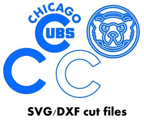 Chicago cubs cut files svg files baseball clipart cricut. Chicago Cubs logo SVG and DXF Cut File for by OhThisDigitalFun