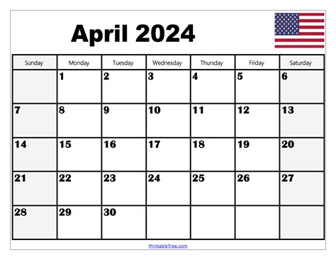 Printable April 2024 Calendar With Holidays Alfie Austine