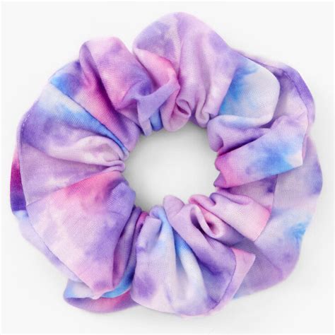 Medium Purple Tie Dye Hair Scrunchie Claires Us