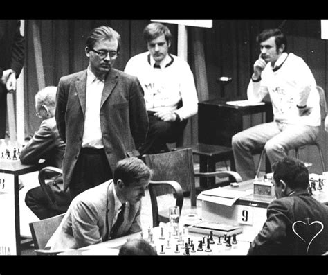Bent Larsen Standing Observing A Game Between Bobby Fischer And