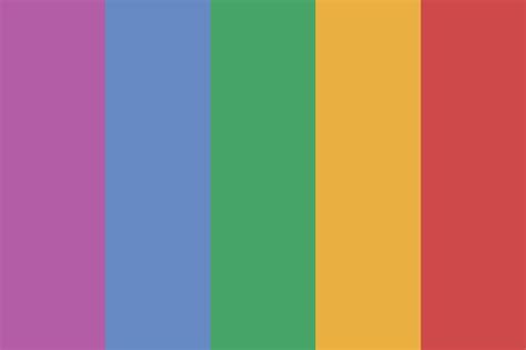 Retro Rainbow Color Palette Vintage Colour Palette Rainbow Colors