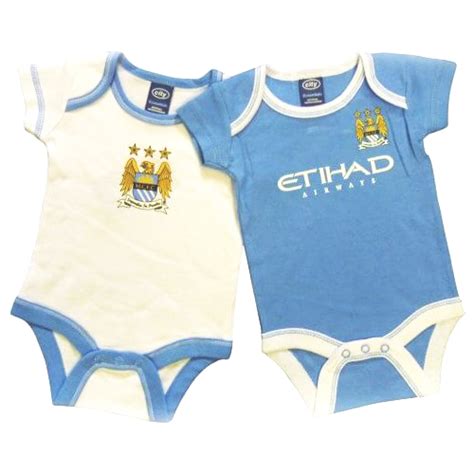 Manchester City 2010 2011 Official Baby Body Suit 12 18 Months 2pk
