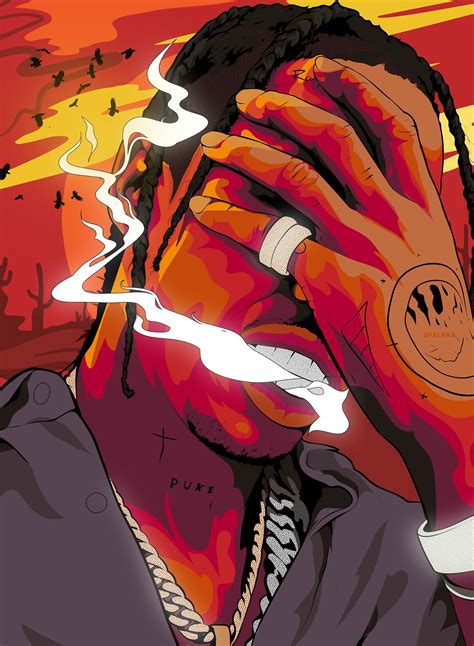 Dope Wallpaper Travis Scott Alzallal La Flame🔥 With Images