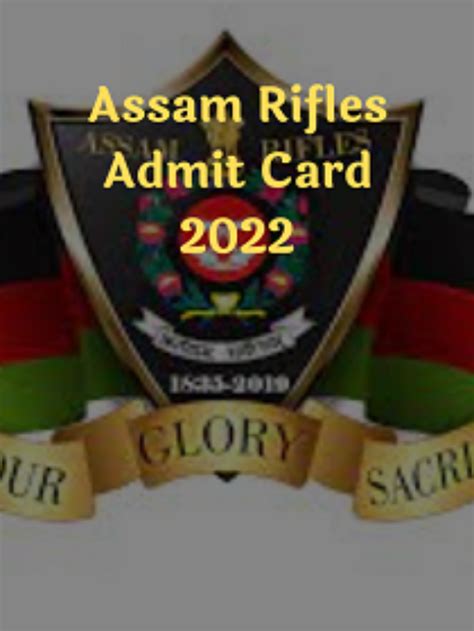 Assam Rifles Admit Card